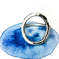 Bague en argent minimaliste