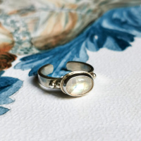 Bague réglable labradorite