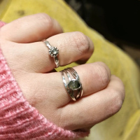 Bague ruban et tourmaline