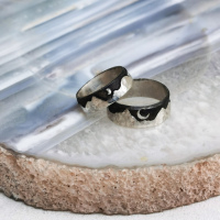 Duo bague montagne