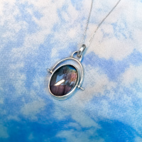 Pendentif tournant labradorite